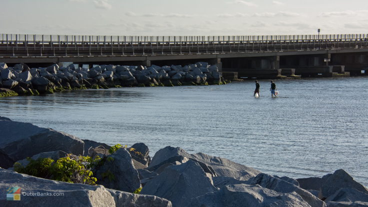 Fishing near Bonner Bridge