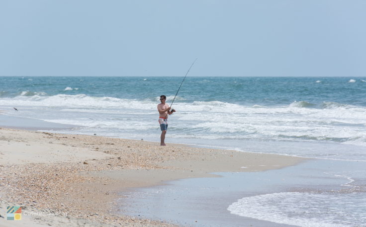 Surf fishing at Cape Point