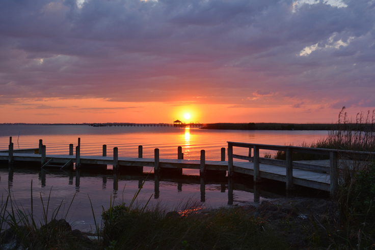 Currituck Sound at sunset