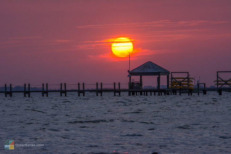 Sunset over Currituck Sound