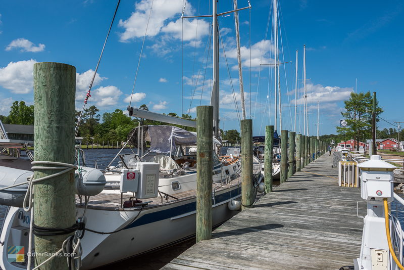 An Intracoastal Waterway marina in Coin Jock NC