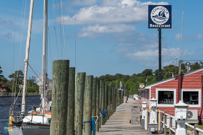 Coinjock restaurant and marina along route 158