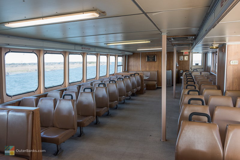 Hatteras - Ocracoke Ferry interior seating