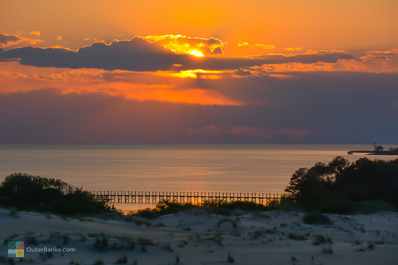 Jockey's Ridge at sunset