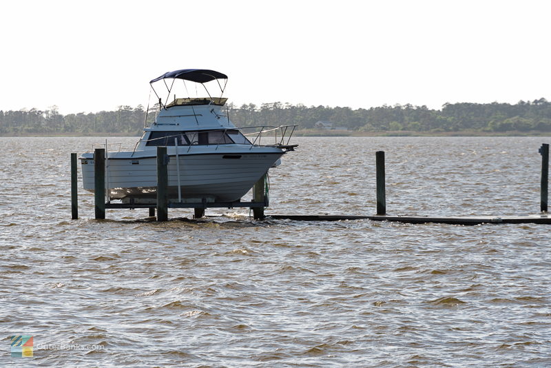 A boat dock in Kill Devil Hills, NC