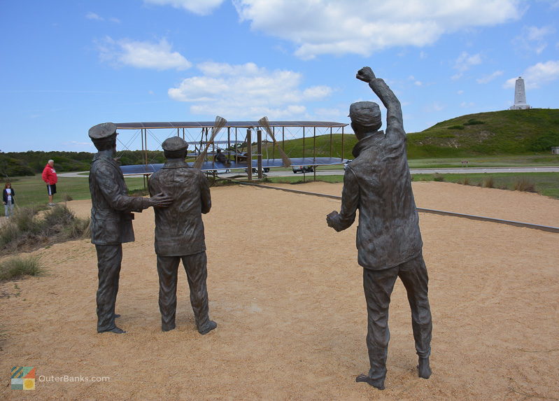 A Wright flyer sculpture