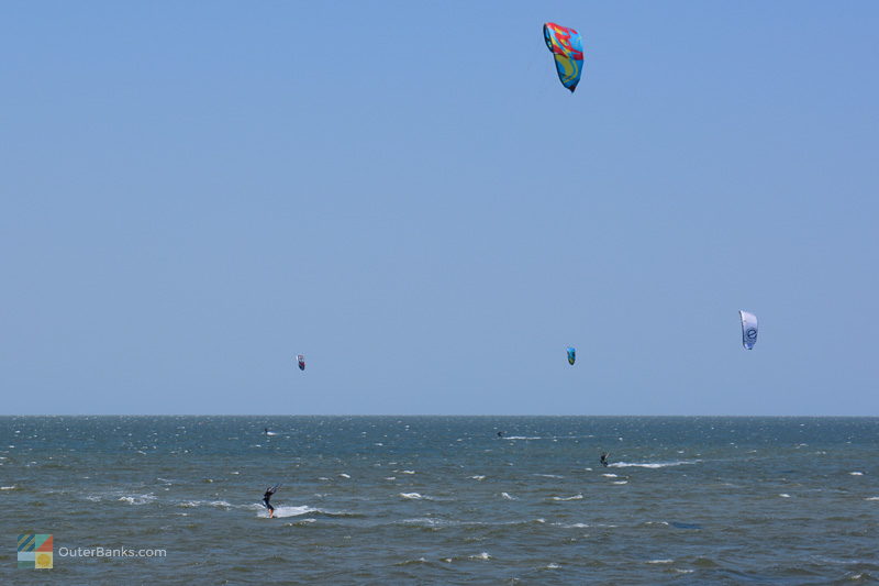 Kiteboarding in Pamlico Sound