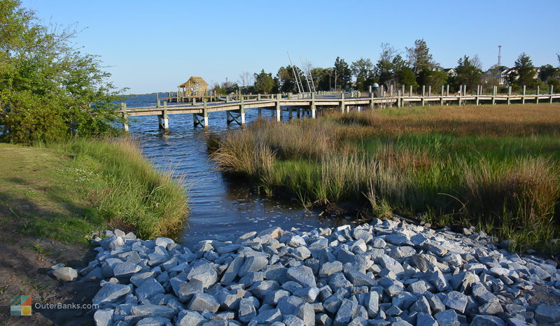 George Washington Creek Park in Downtown Manteo