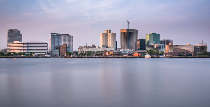 Norfolk VA skyline