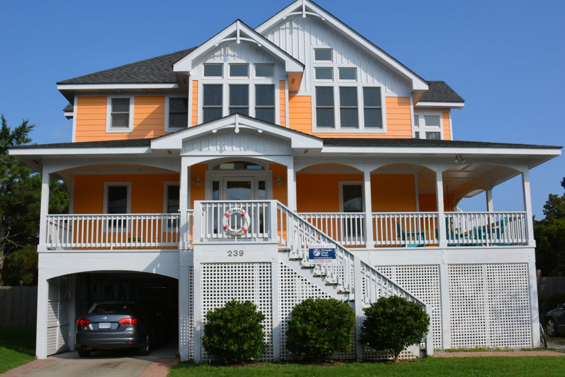 A large home on Ocracoke Island