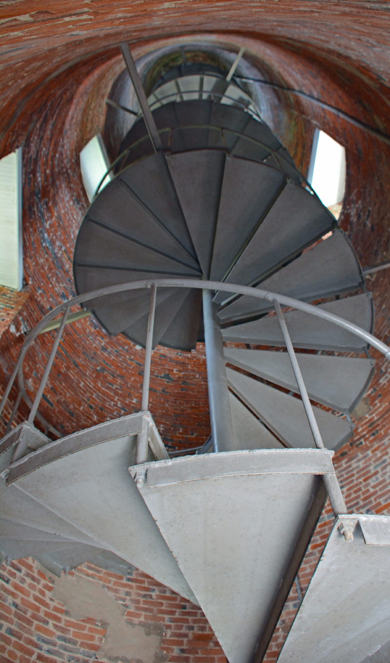 Ocracoke Island Lighthouse interior stairs