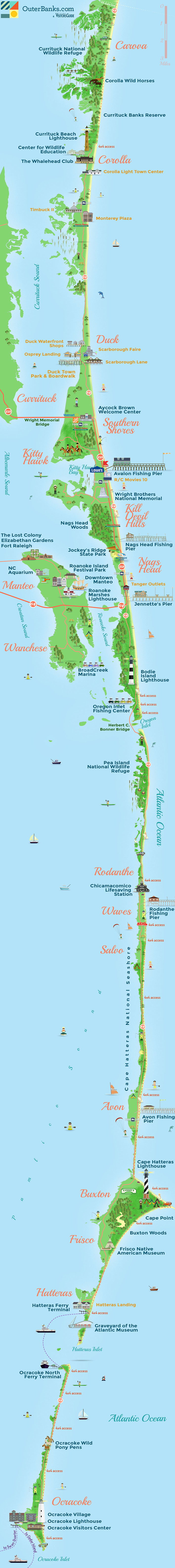 Outer Banks Map