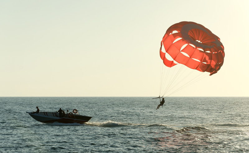 Parasailing late afternoon