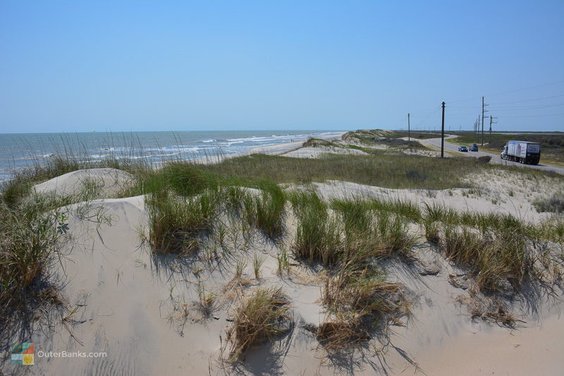 Miles of empty beaches await in the Pea Island Wildlife Refuge