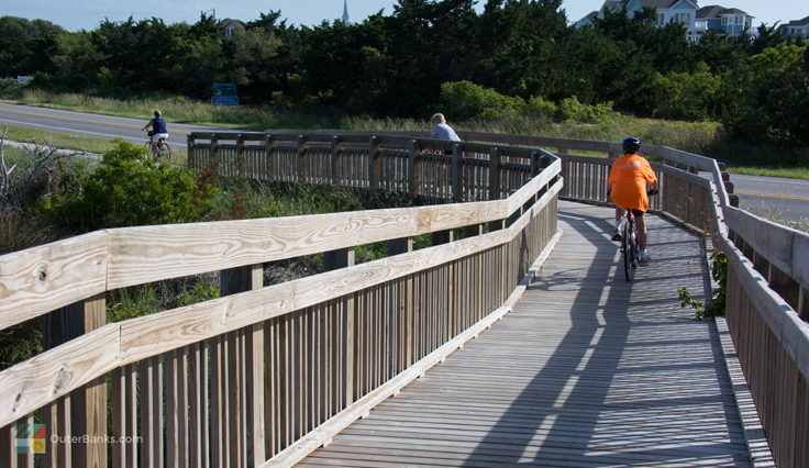 Bike path next to NC-12 in Salvo
