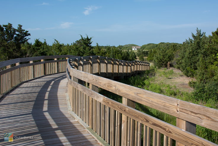 Sidewalk and bike path to the Salvo day use area