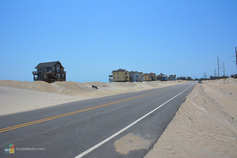 A sandy NC 12 on the way into Salvo