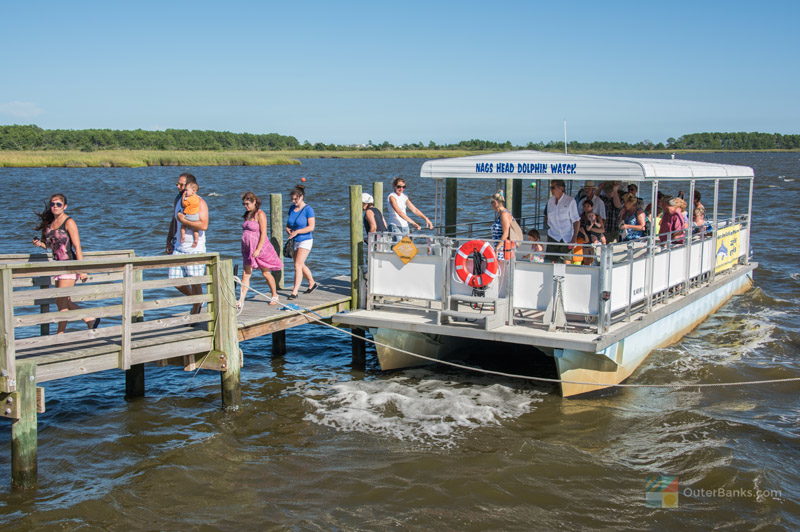 Outer Banks Tours - A dolphin tour returns