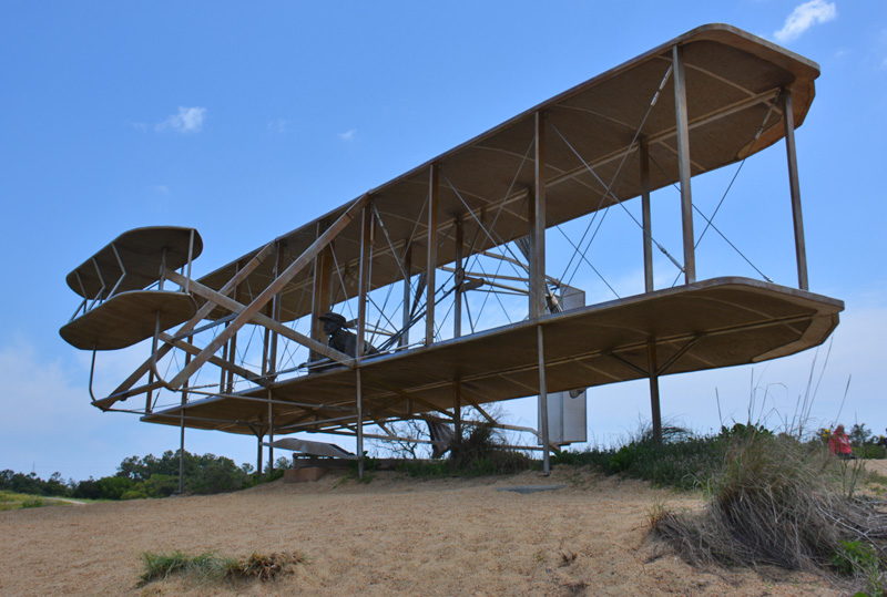 Wright Brothers National Memorial plane sculpture