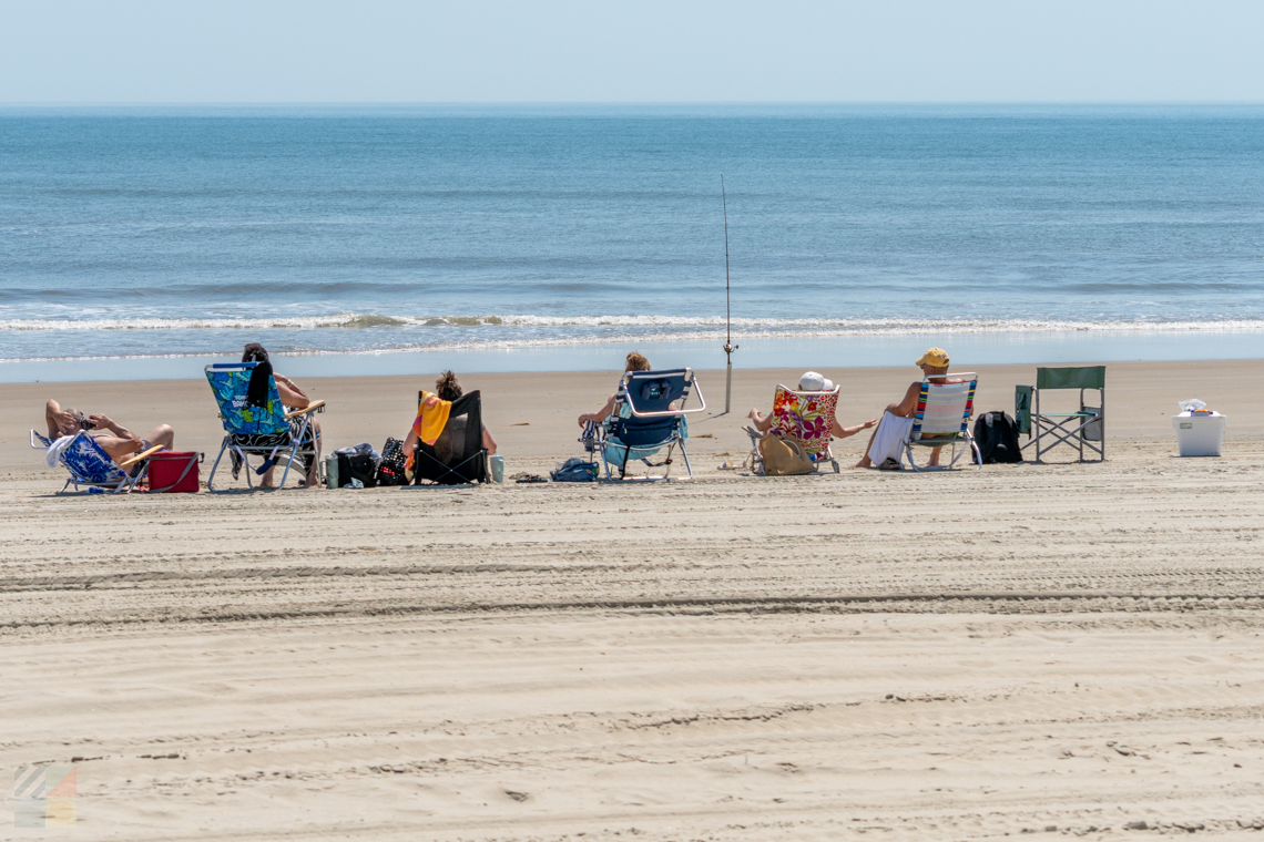 Surf fishing in Carova