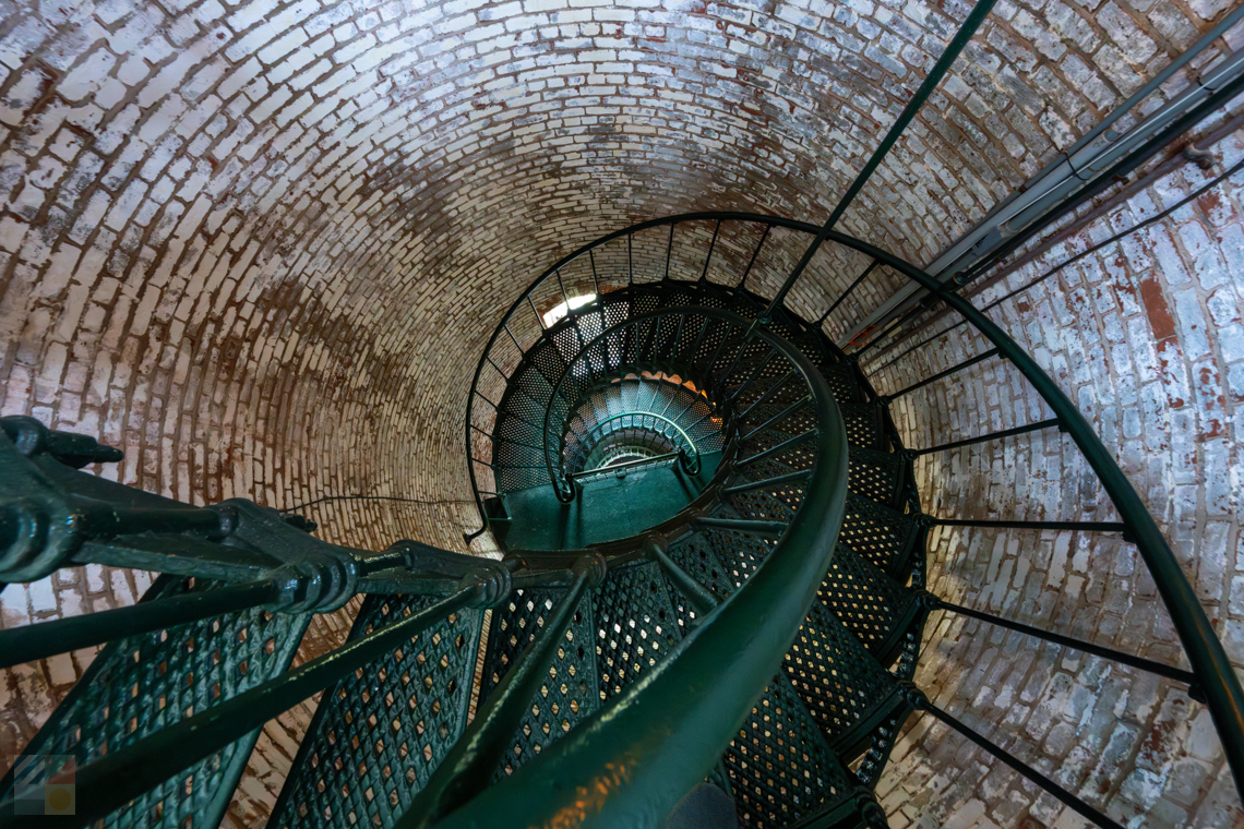 climbing Currituck beach Lighthouse