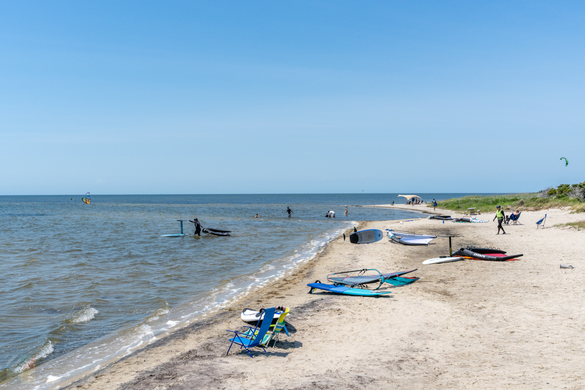 Watersports in Pamlico Sound at Haulover