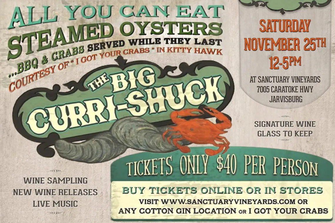Big Curri-Shuck at Sanctuary Vineyards
