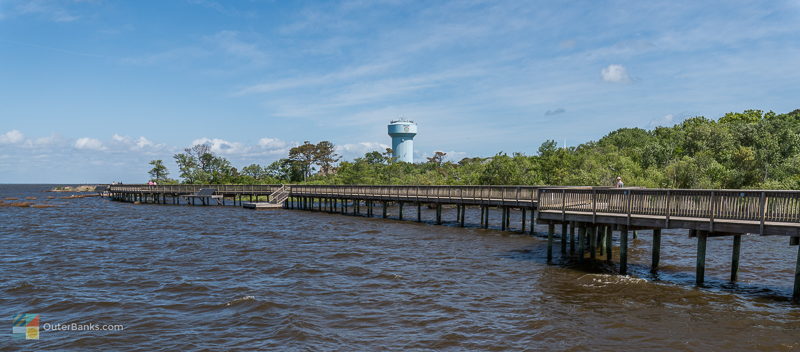 The boardwalk at Duck Town Park