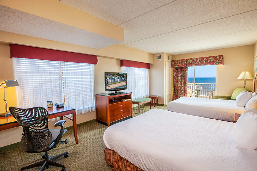 Hilton Garden Inn room with an ocean view