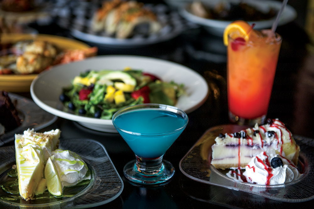 Sun Fish Grill drinks and desserts