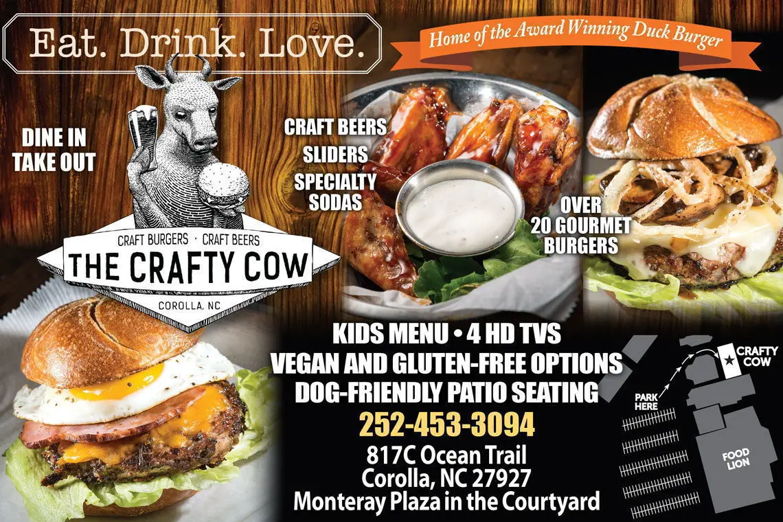 Top Outer Banks Corolla Restaurants For 2018 Outerbanks Crafty Cow