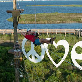 Aerial fun at First Flight Adventure Park