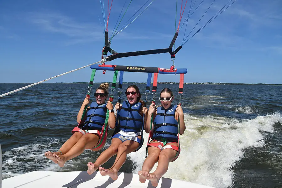 Parasailers take to the sky - Nor’Banks Sailing & Watersports