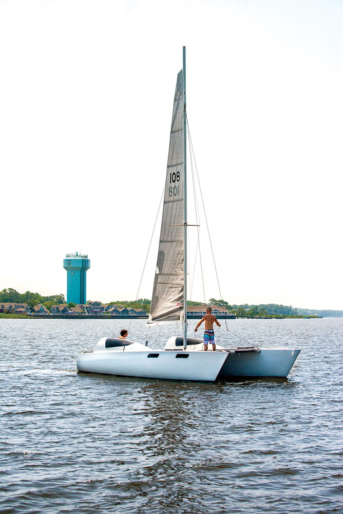 A sailboat from Sunset Watersports