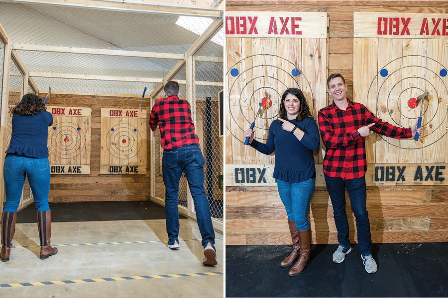 Jumpmasters OBX axe throwing