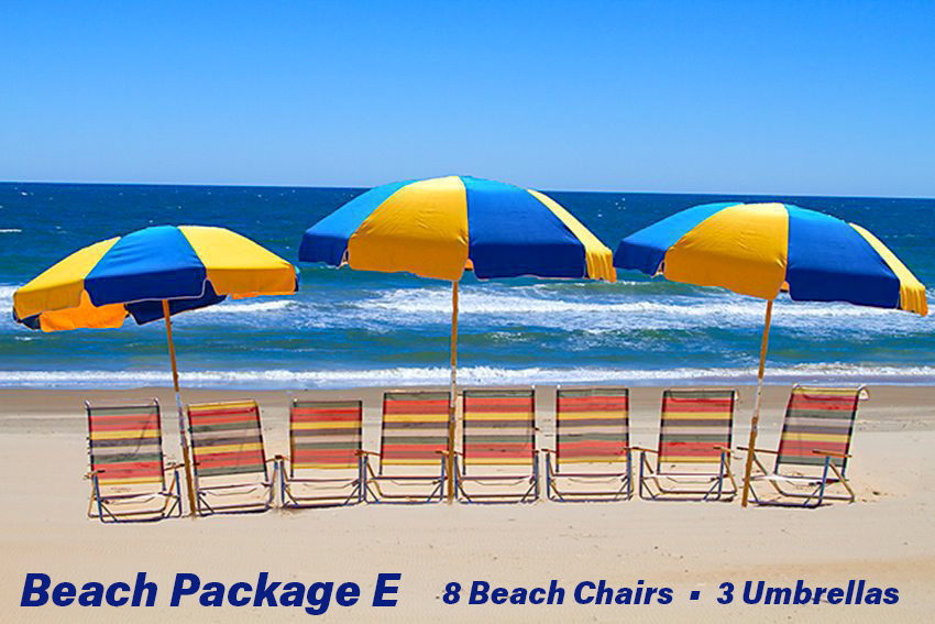 Moneysworth Rentals chairs and umbrellas packages