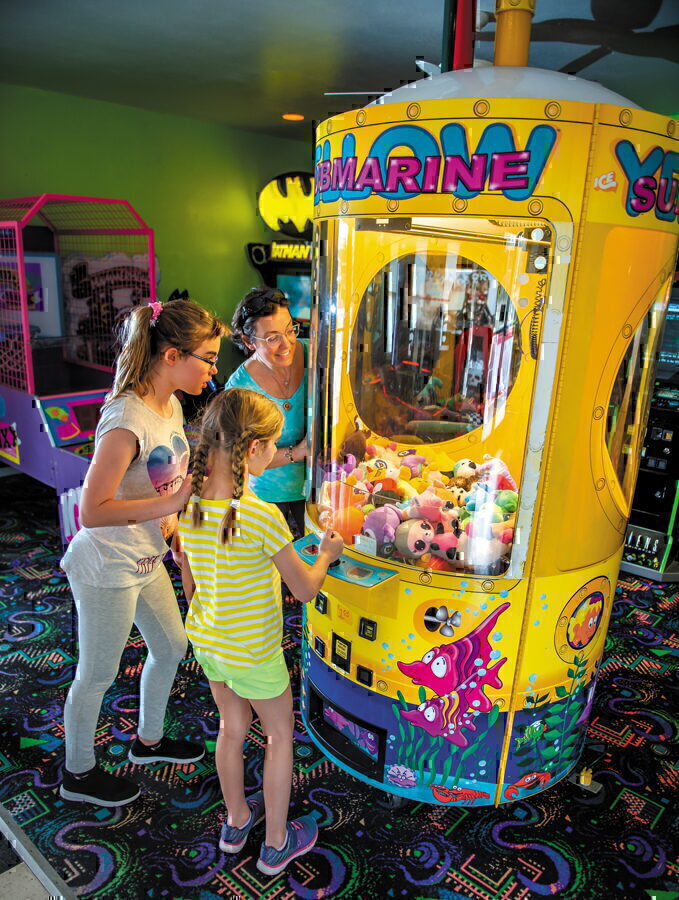 The arcade at Corolla Raceway