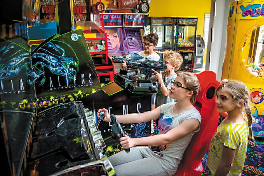 The arcade at Corolla Raceway