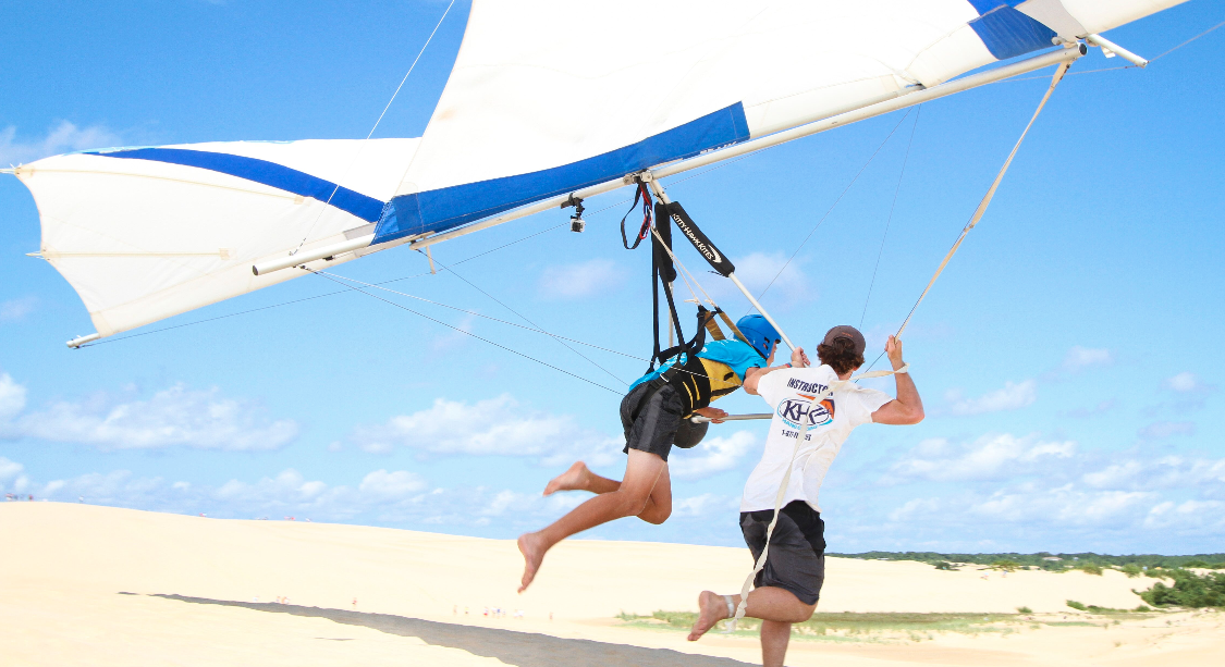 Taking flight with the Kitty Hawk Kites hang gliding experience