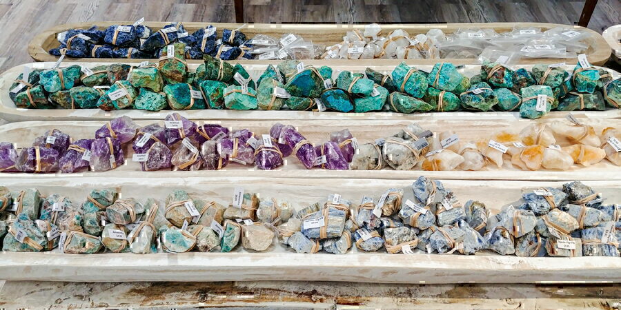 Various rocks and minerals at The Mystic Jewel