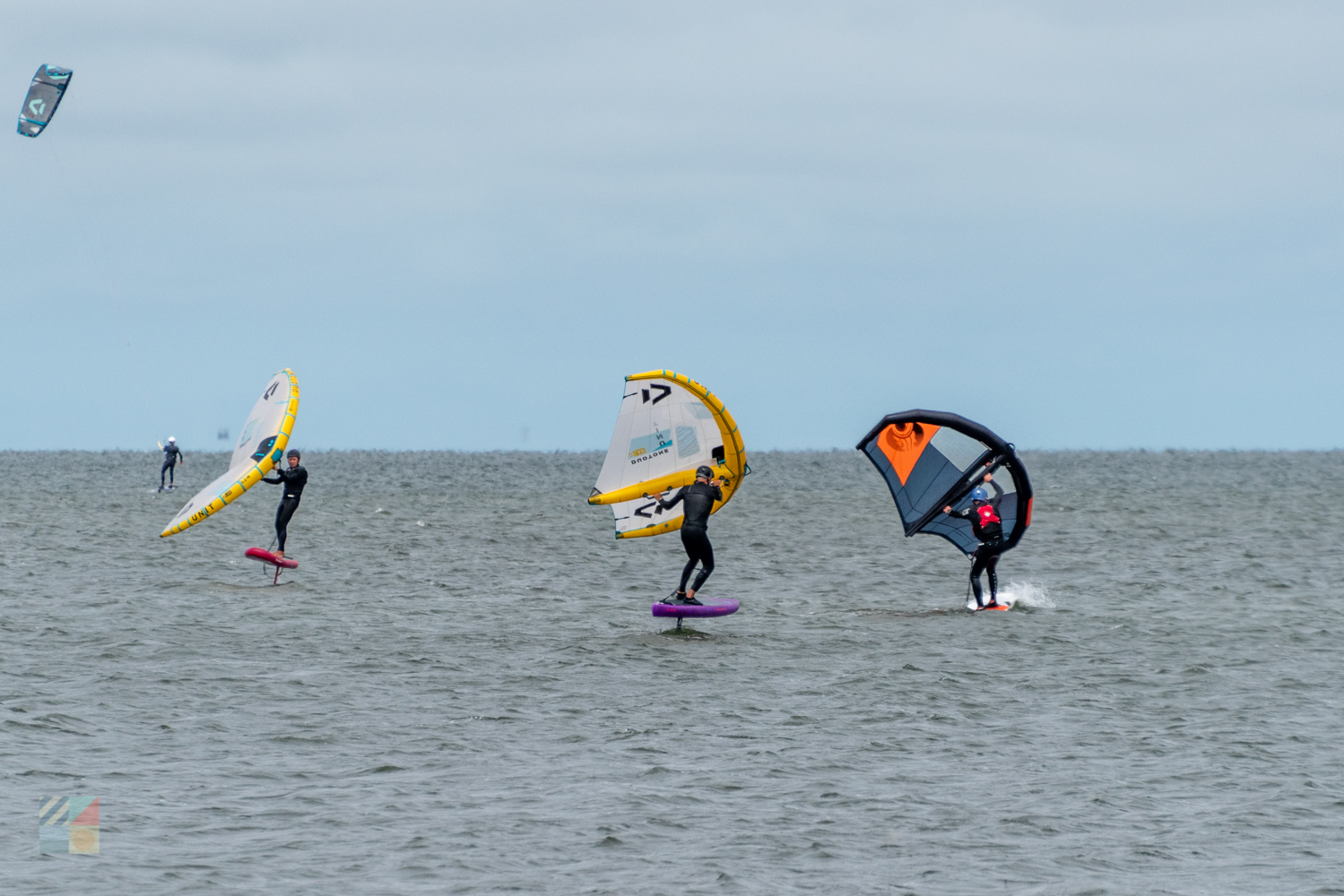 Kite boarding at Haulover day use area