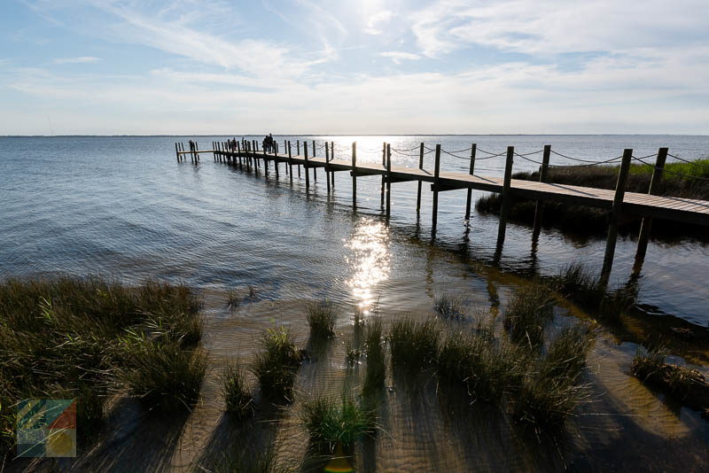 A public dock in Duck NC