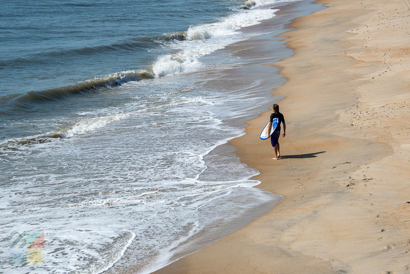 A skimboarder near Salvo NC