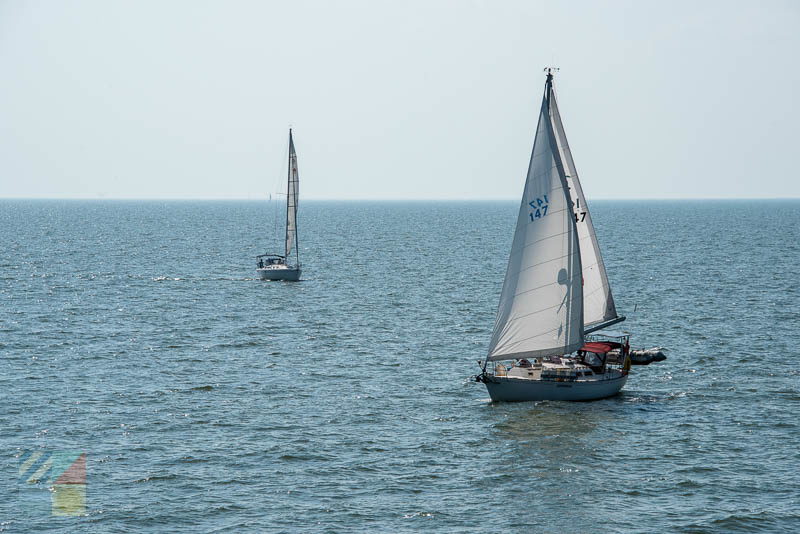 Sailboats on Pamlico Sound