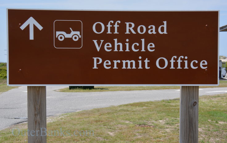 4x4 Beach Driving Gear - ORV permit sign