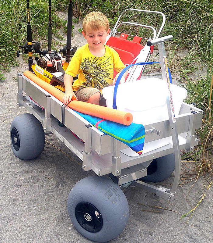 Alumacart Big Kahuna beach cart made in the USA