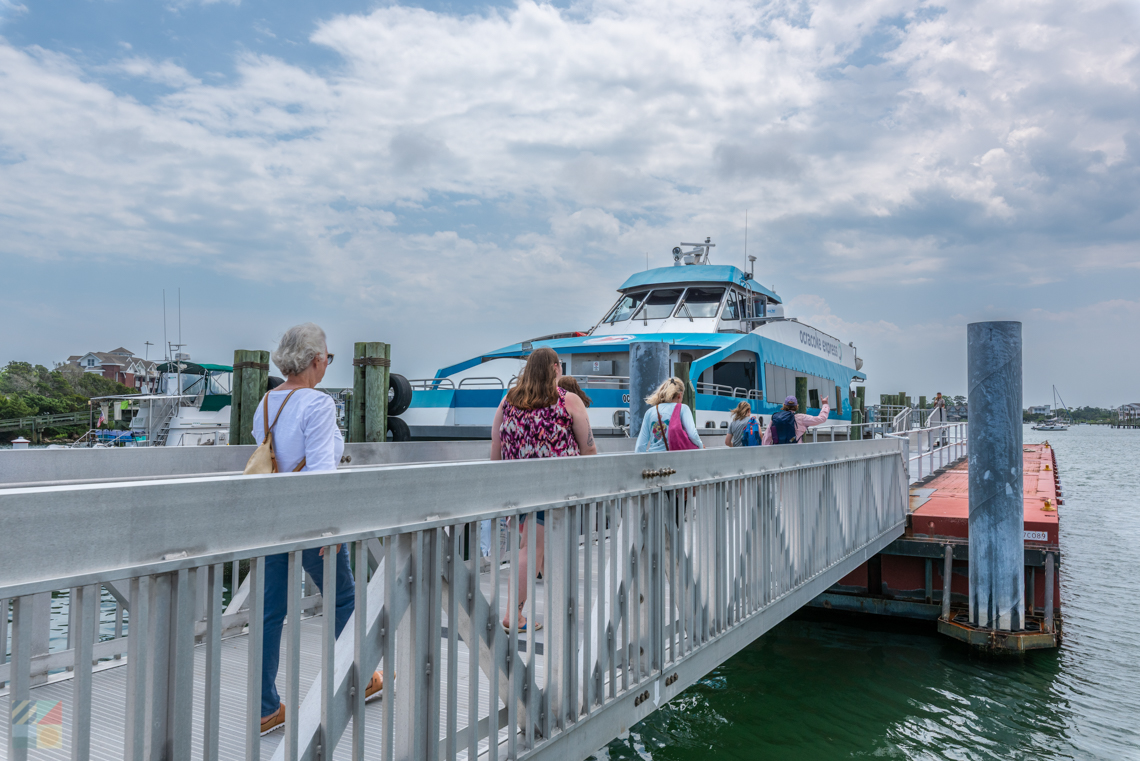 Ocracoke Express Ferry leaves from Ocracoke Inlet
