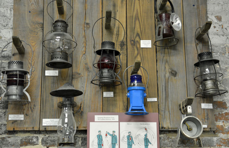 Exhibits at the Wilmington Railroad Museum