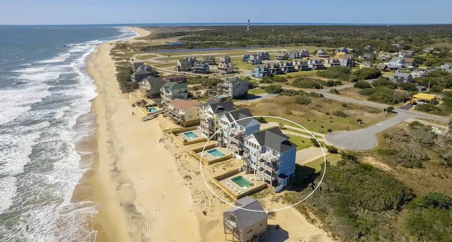 K6401 Hatteras Retreat Oceanfront 7 Bedroom Home